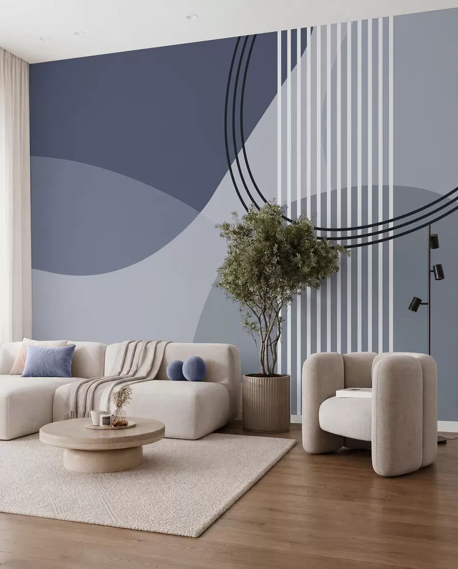 zidne murale Plava orbita w08173v2