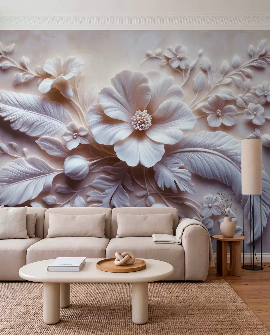 zidne murale Klesane latice u lila boji w01340v1