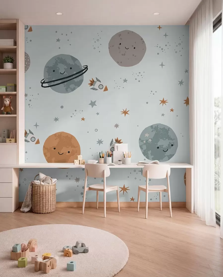 zidne murale Nasmiješeni planeti w01417