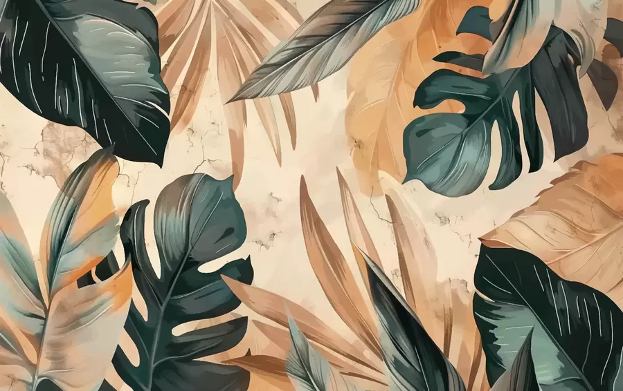 zidne murale Lišće w00998