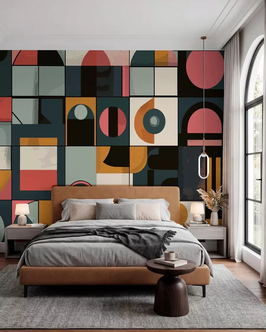 zidne murale Bauhaus stil w01075