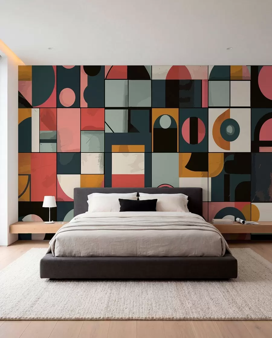 zidne murale Bauhaus stil w01075