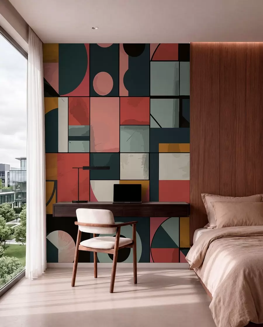 zidne murale Bauhaus stil w01075