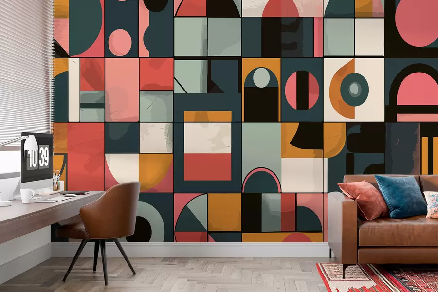 zidne murale Bauhaus stil w01075