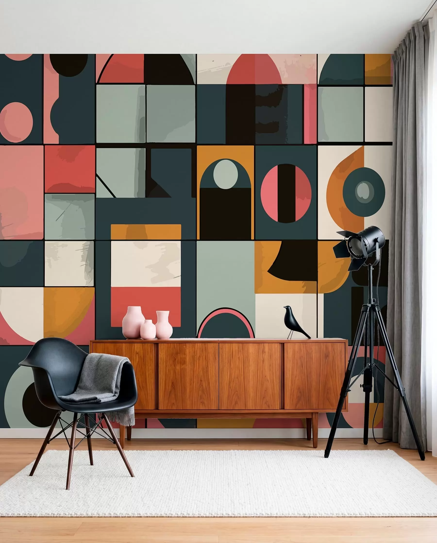 zidne murale Bauhaus stil w01075