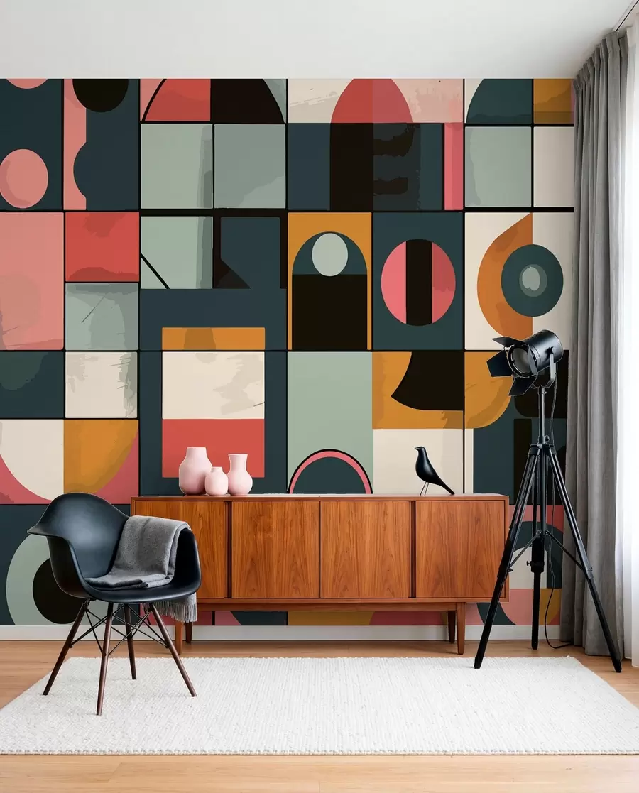 zidne murale Bauhaus stil w01075