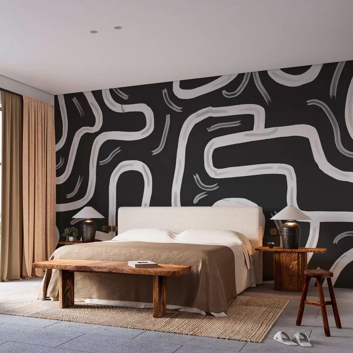 zidne murale Apstraktne linije w00972v2