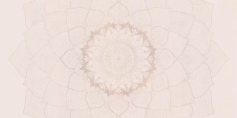 zidne murale Okrugla mandala, tapeta za prostor za jogu ili za usklađivanje osobnog prostora. Zidna mandala u toplim pastelnim bojama na teksturiranoj nepravilnoj pozadini w01088