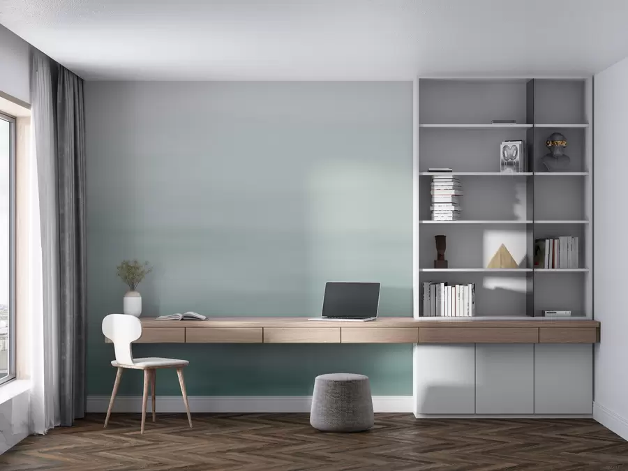 zidne murale Plava ombre pozadina w01642v1