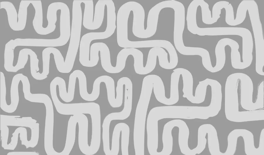 zidne murale Sive vijugave linije w01686v2