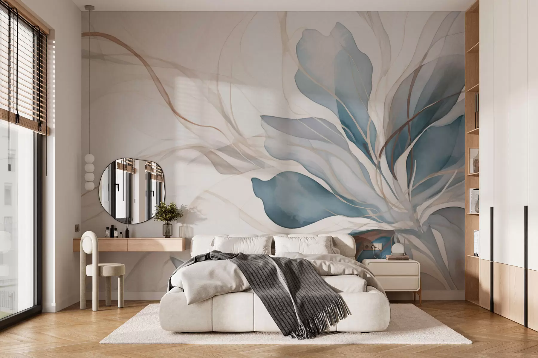 zidne murale Nježni veliki cvijet w01718