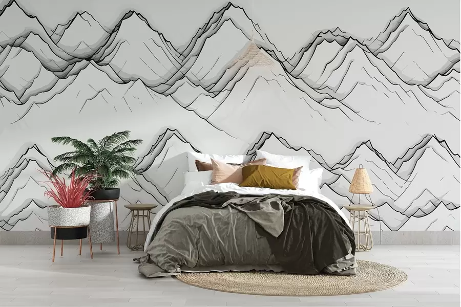 zidne murale Planinske linije w01841
