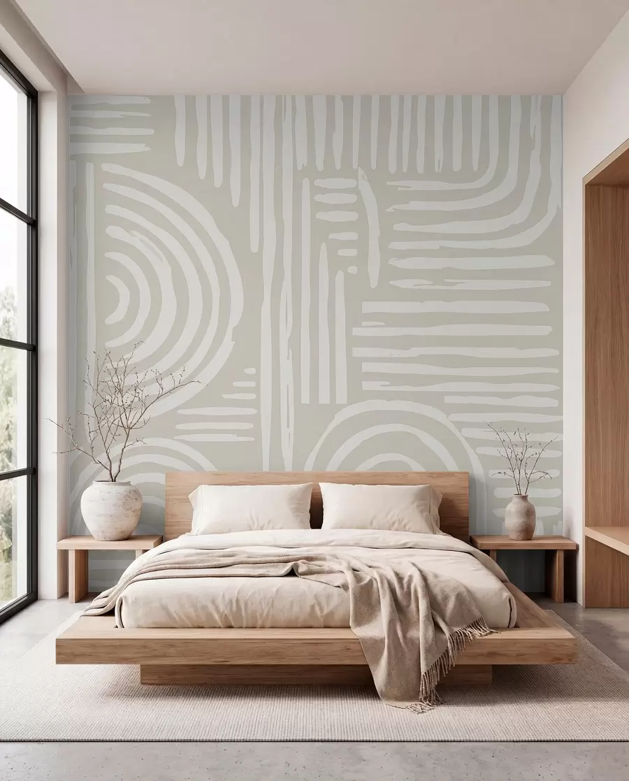 zidne murale Boho dizajn u nježnim bojama w01919