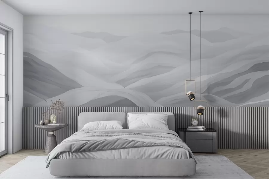 zidne murale Magloviti planinski valovi w02034