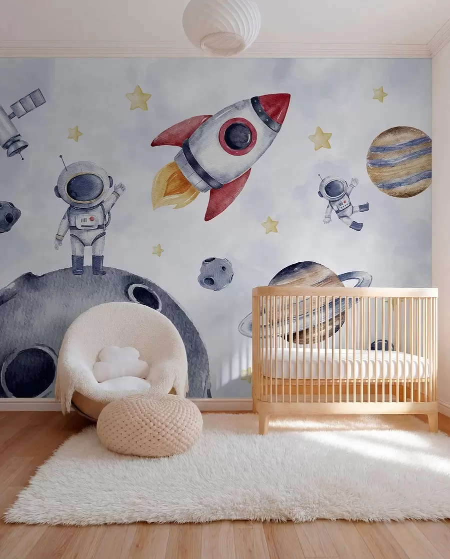 zidne murale Mali astronauti u letu w01461