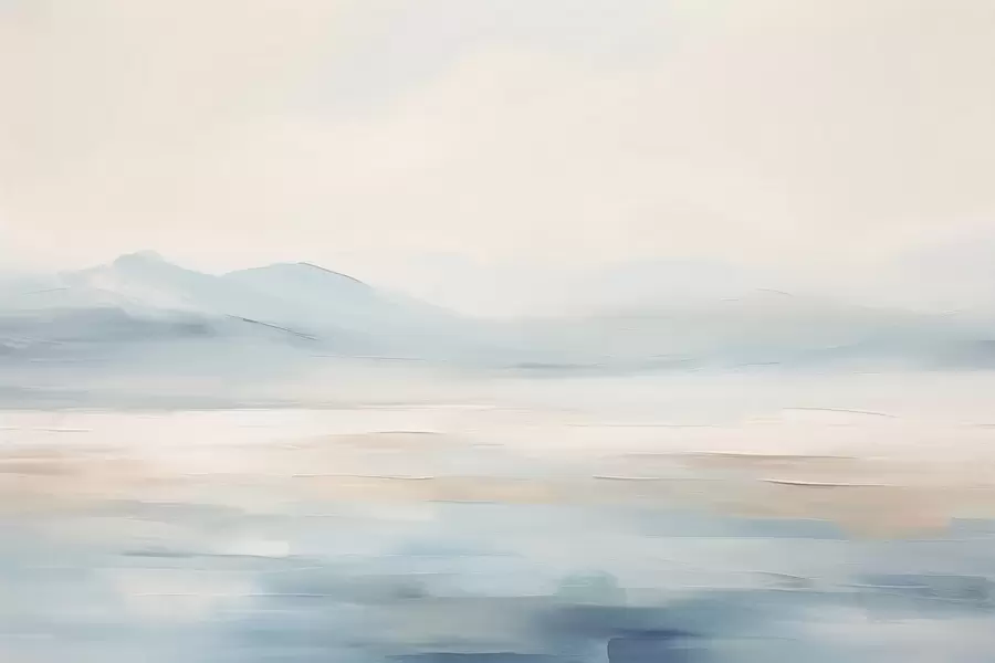 zidne murale Naslikan pejzaž akvarelom w02113