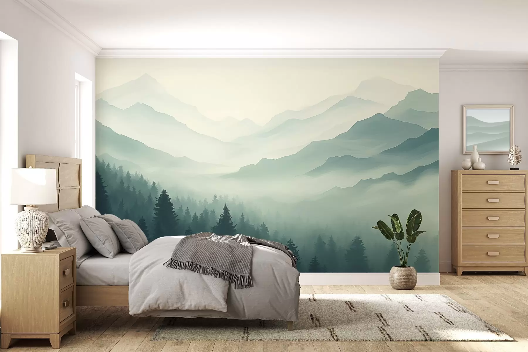 zidne murale Šuma i planine w02186