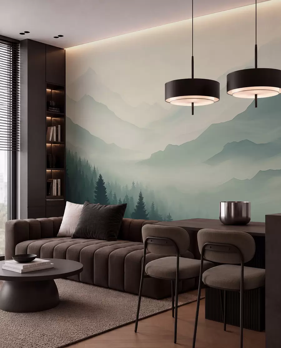 zidne murale Šuma i planine w02186