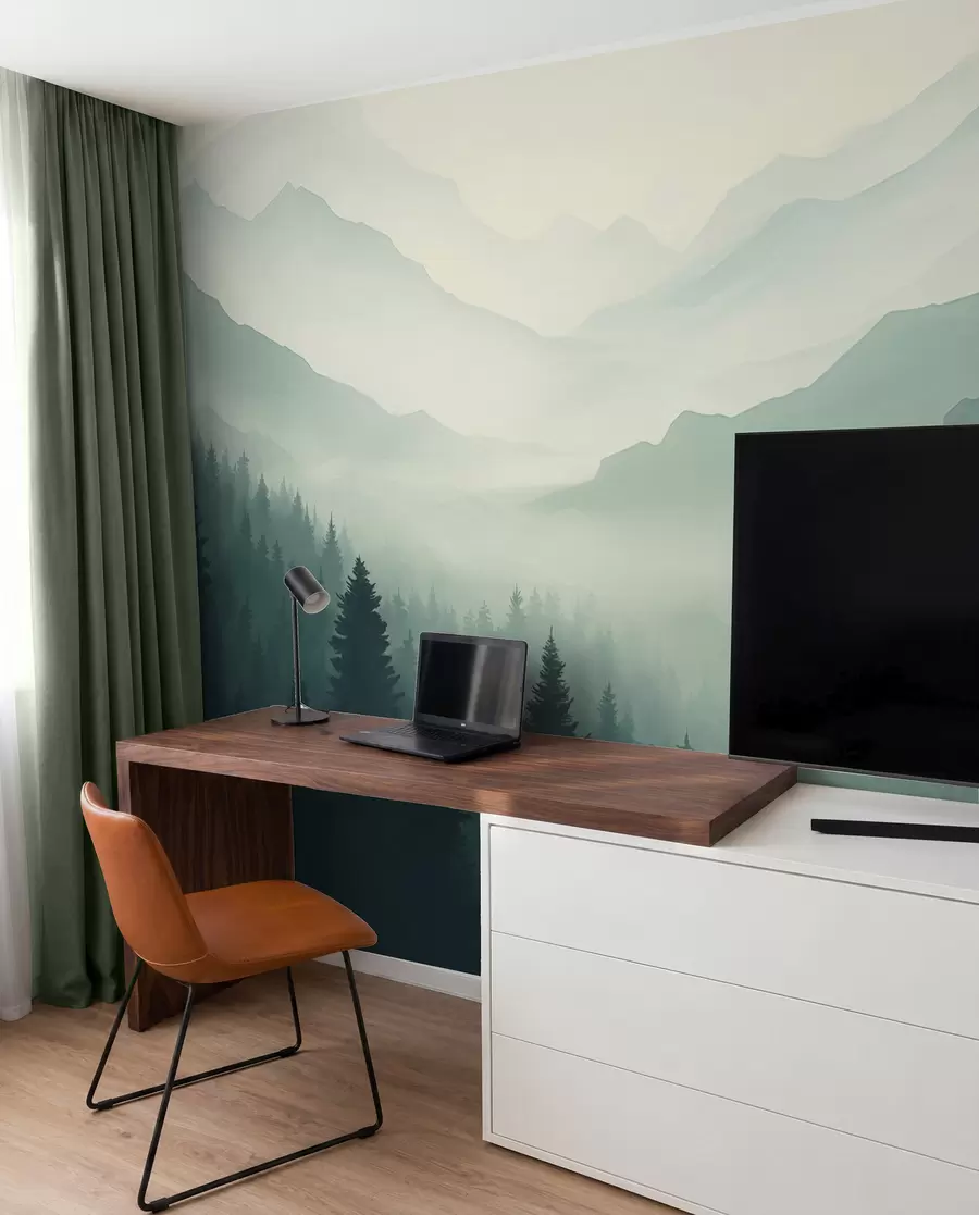 zidne murale Šuma i planine w02186