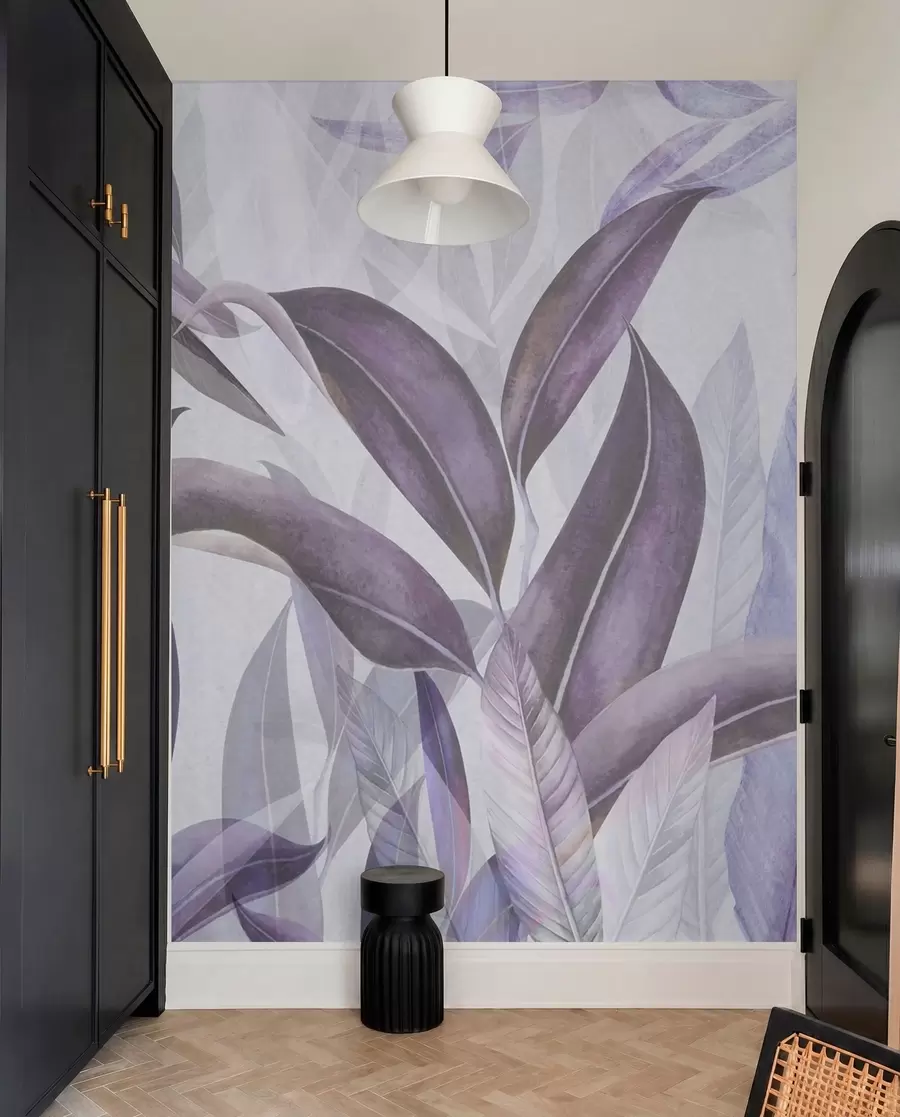 zidne murale Elegantno lišće u nježnim nijansama u94302v2