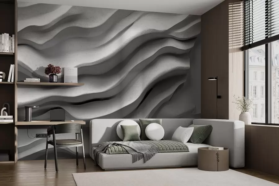 zidne murale Betonska tekstura glatkog reljefa w02233
