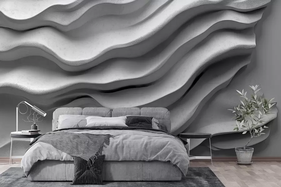 zidne murale Betonska tekstura glatkog reljefa w02233