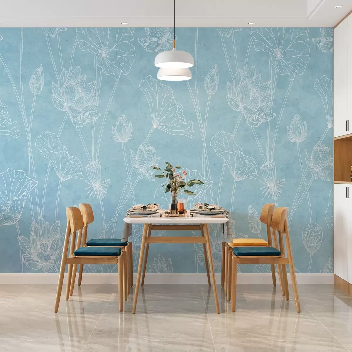 zidne murale Lotosi w02212