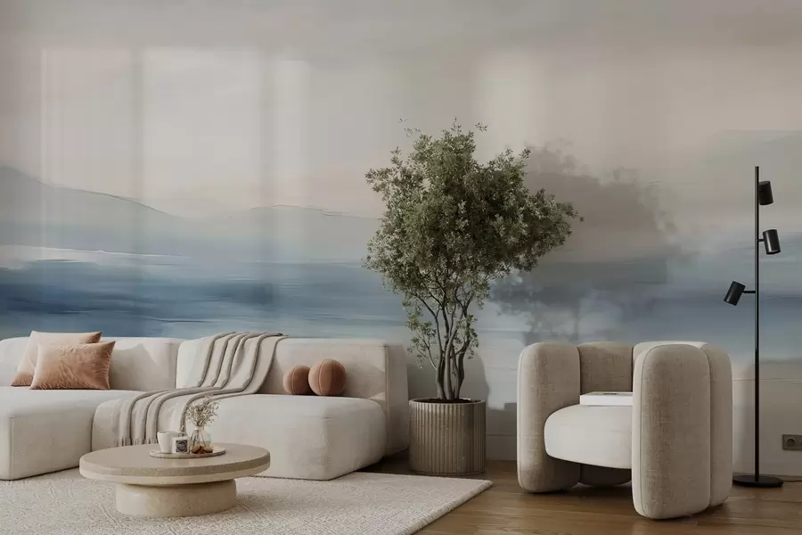 zidne murale Minimalistički morski pejzaž w02409