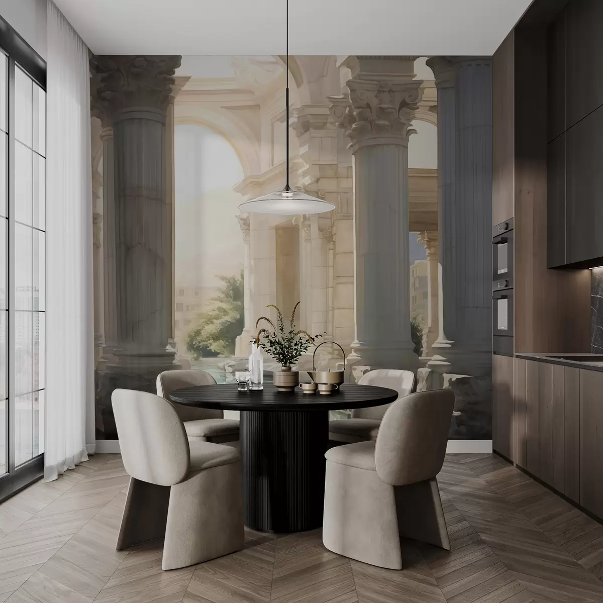 zidne murale Antički stupovi w02435