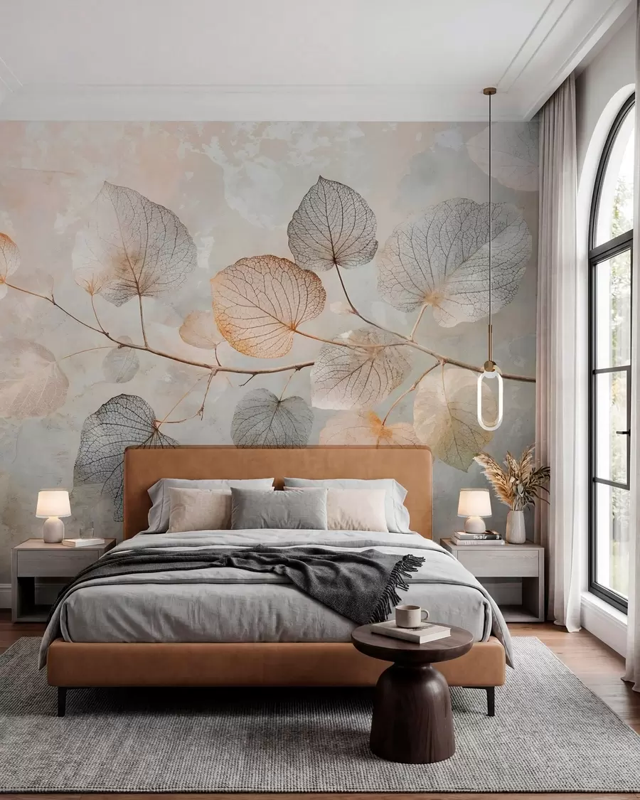zidne murale Filigransko lišće w08469