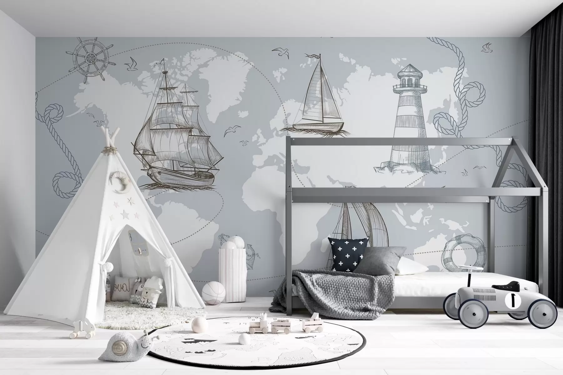 zidne murale Putovanje brodovima w02507
