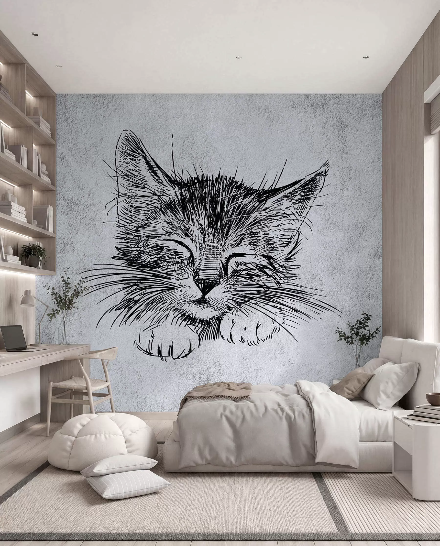 zidne murale Mačka, felidae i mesožder u43536