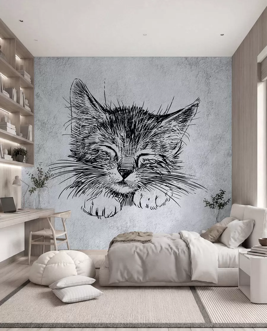 zidne murale Mačka, felidae i mesožder u43536