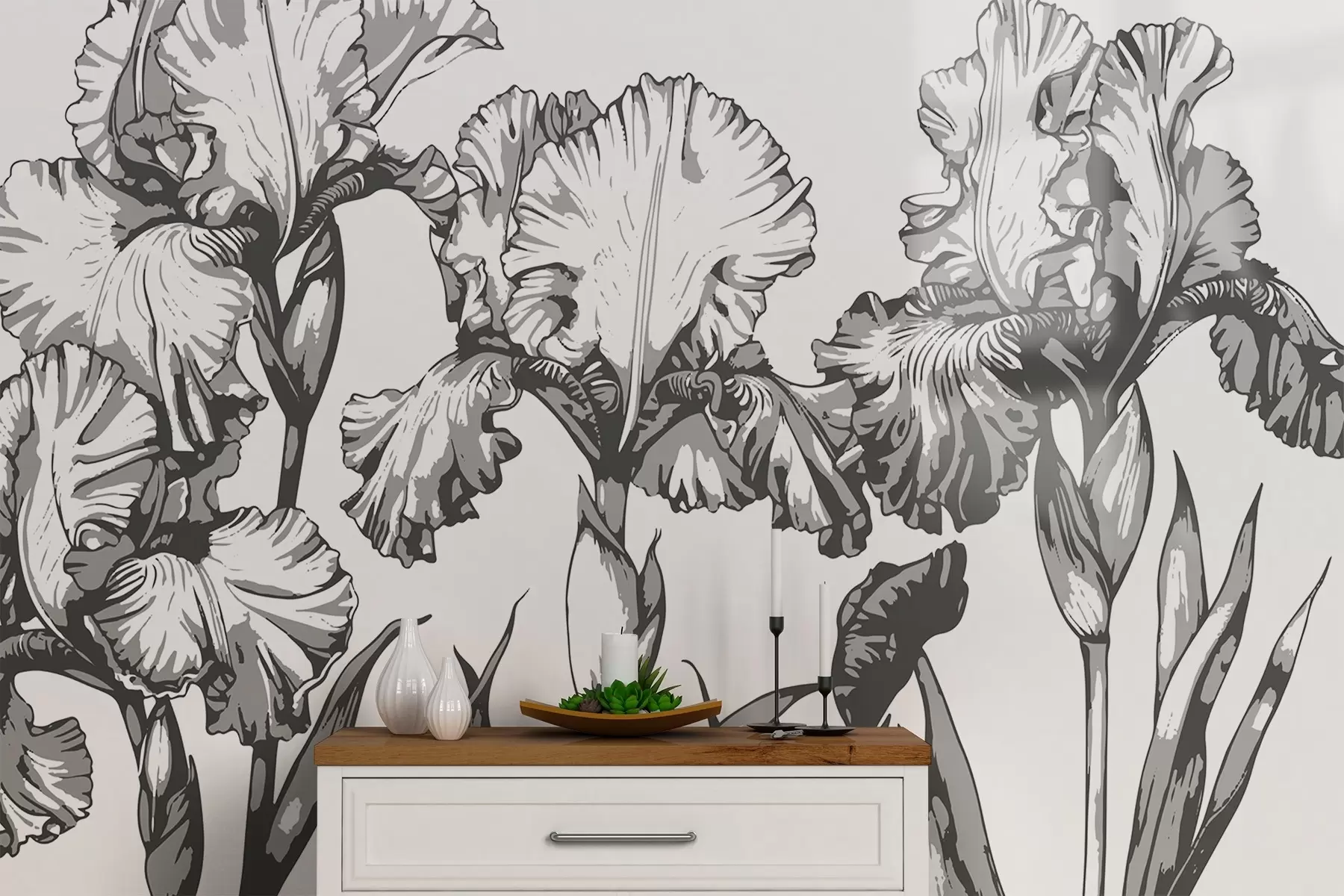 zidne murale Grafičke slike irisa w02526