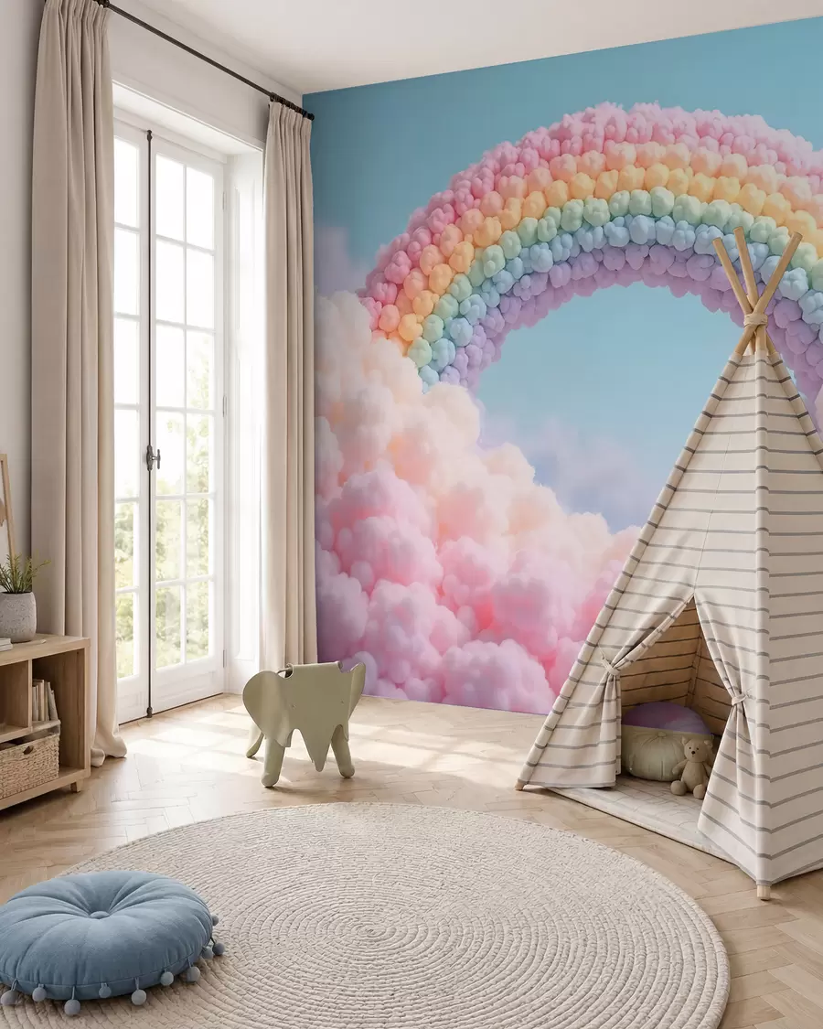 zidne murale Pahuljasta duga w02615