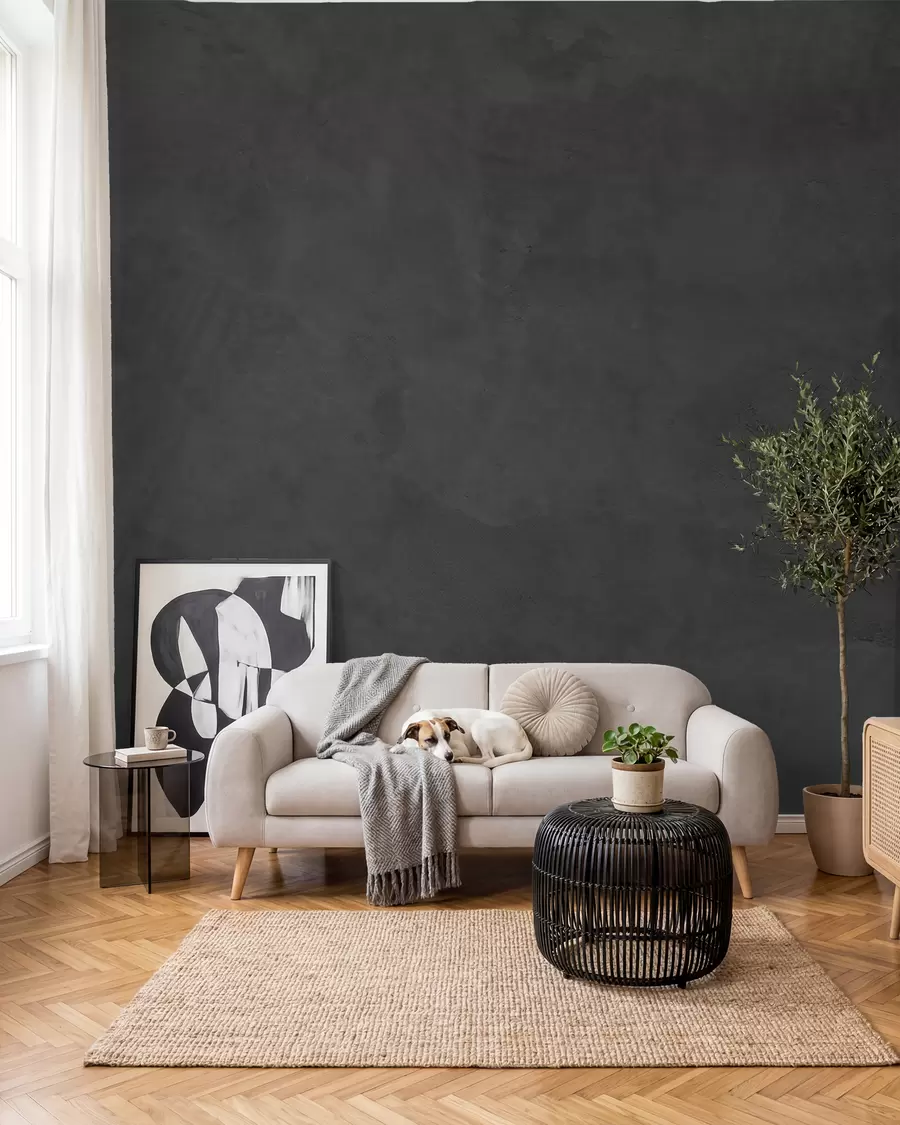 zidne murale Tamna pozadina s efektom betonskog zida w02553