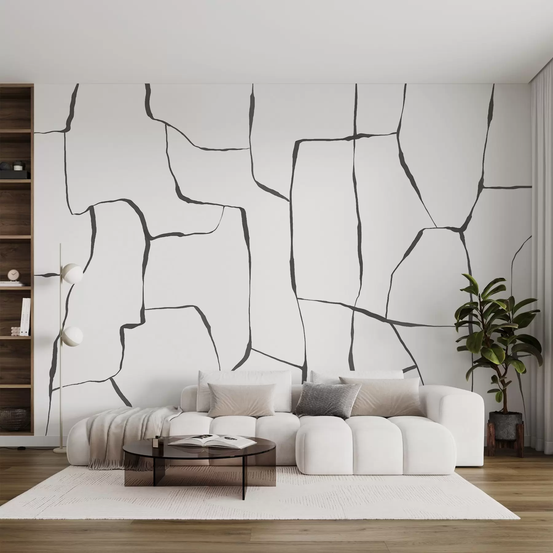 zidne murale Apstraktne linije w08574v1