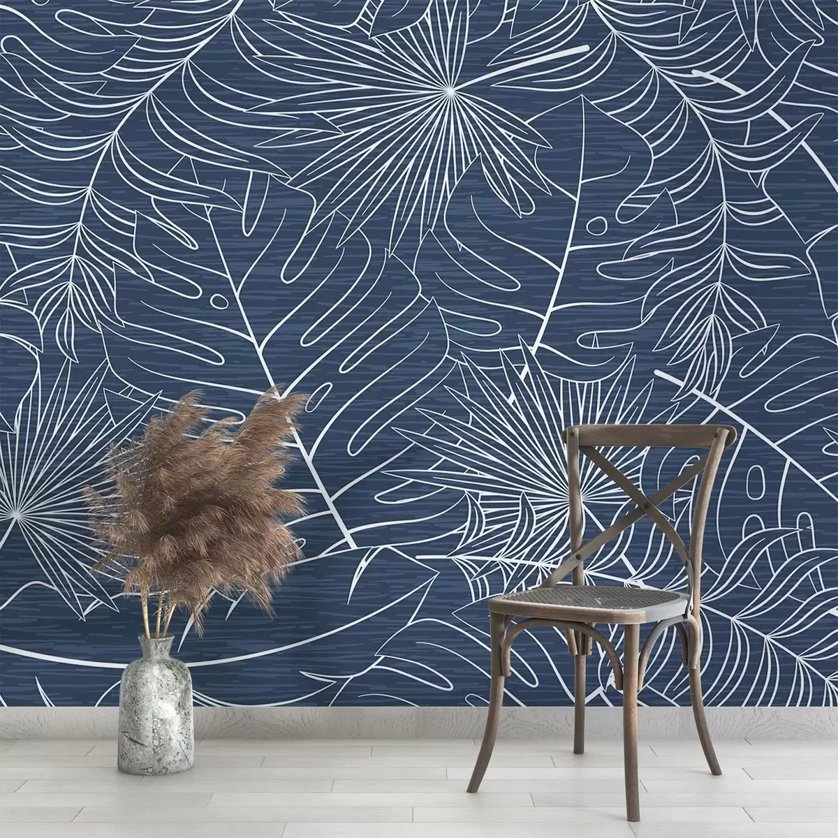 zidne murale Tropsko lišće u grafičkom stilu w02695v1