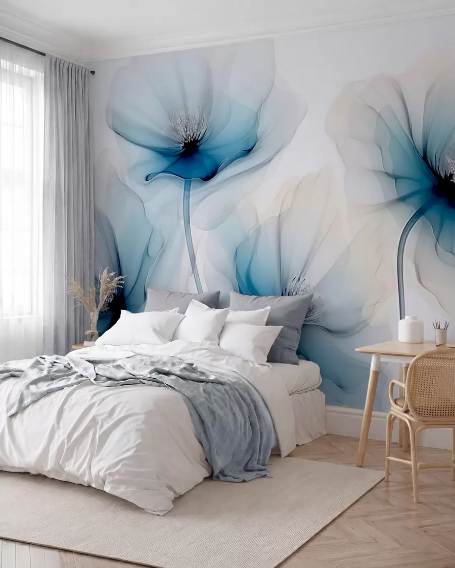 zidne murale Prozirno cvijeće w02696