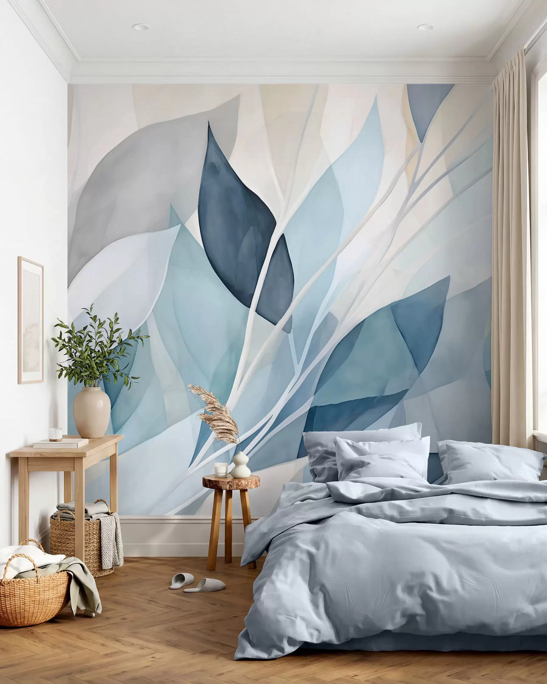 zidne murale Apstraktni listovi w02701