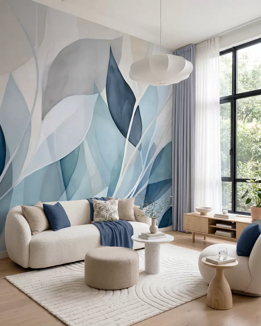 zidne murale Apstraktni listovi w02701