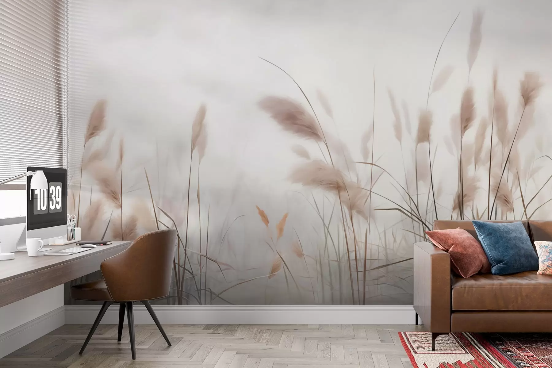 zidne murale Slika imitacije trske w02724