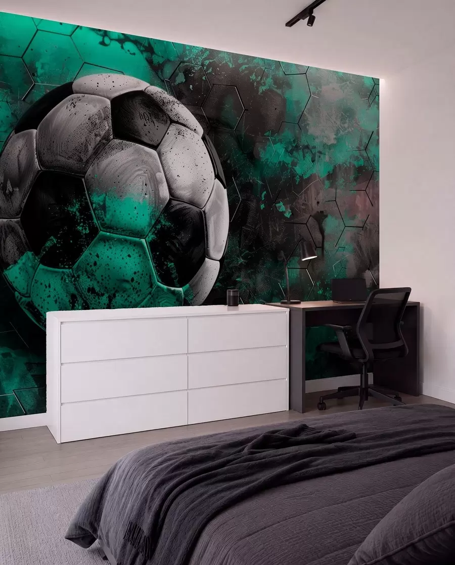 zidne murale Nogometna lopta w08618