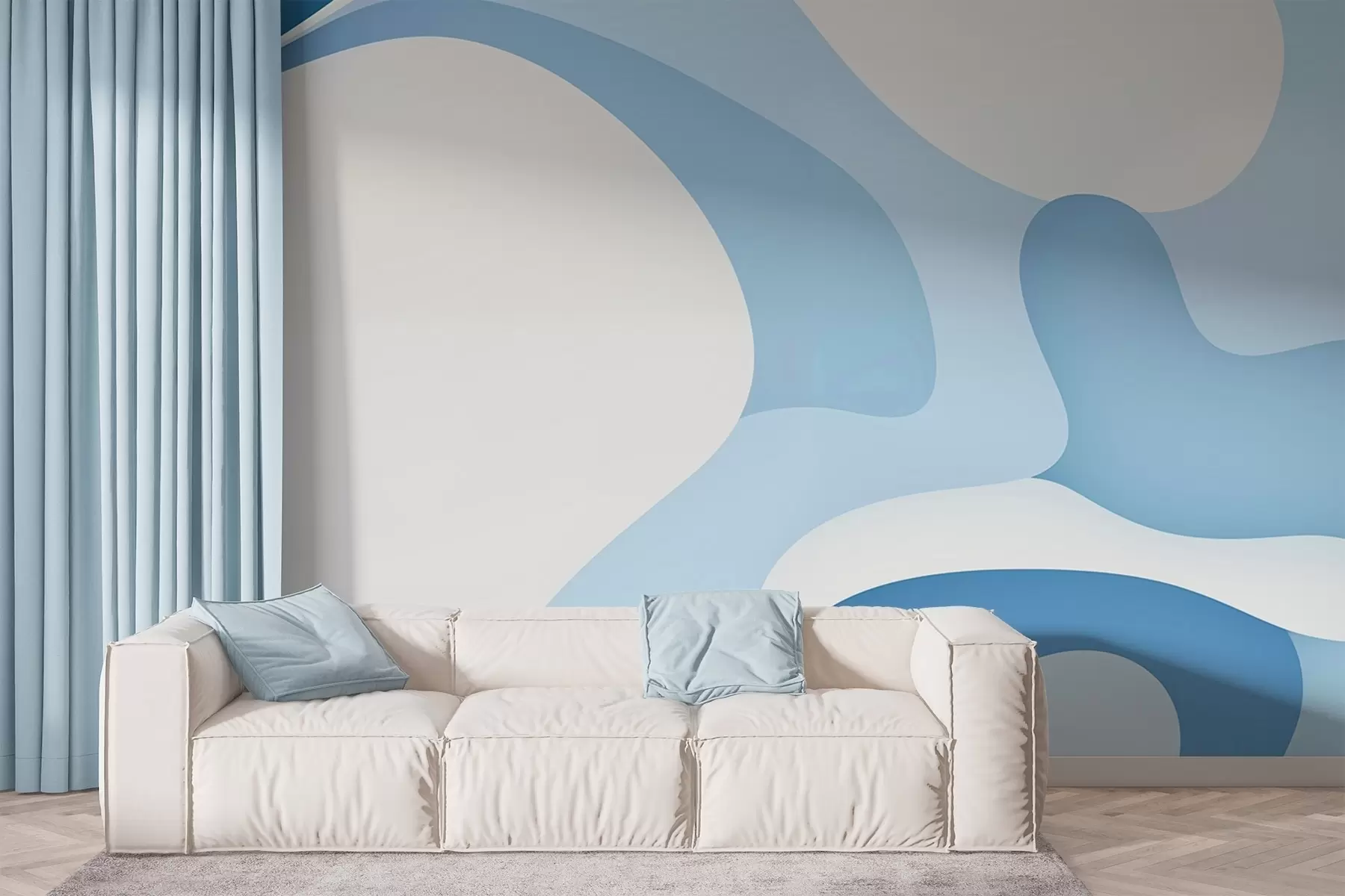 zidne murale Apstraktni valovi w02760