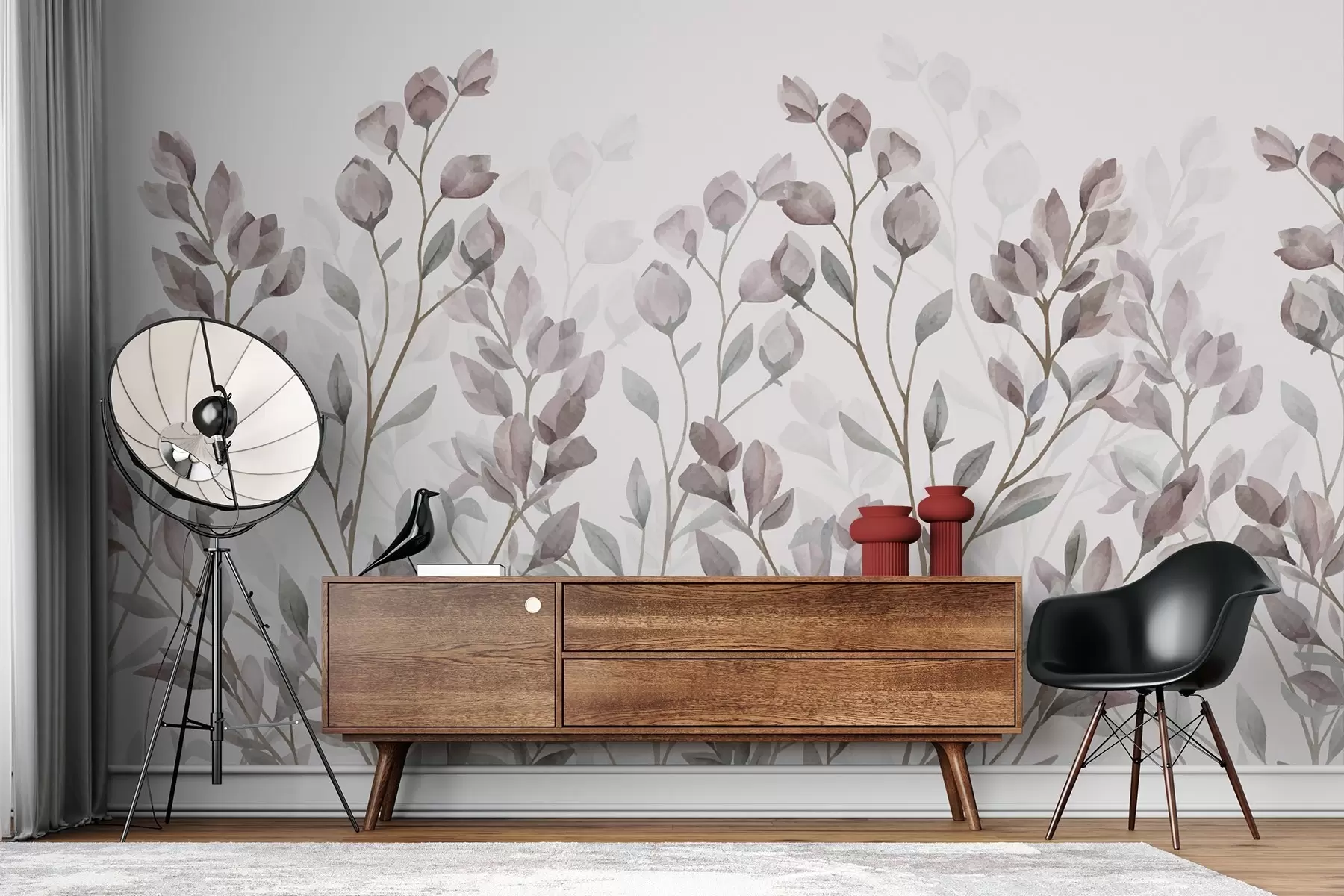 zidne murale grane s lišćem w02811v1