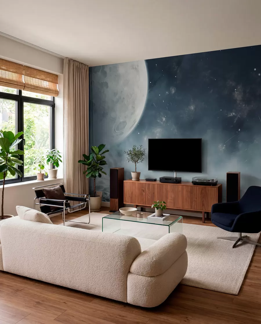 zidne murale Apstraktni lunarni pejzaž w02797