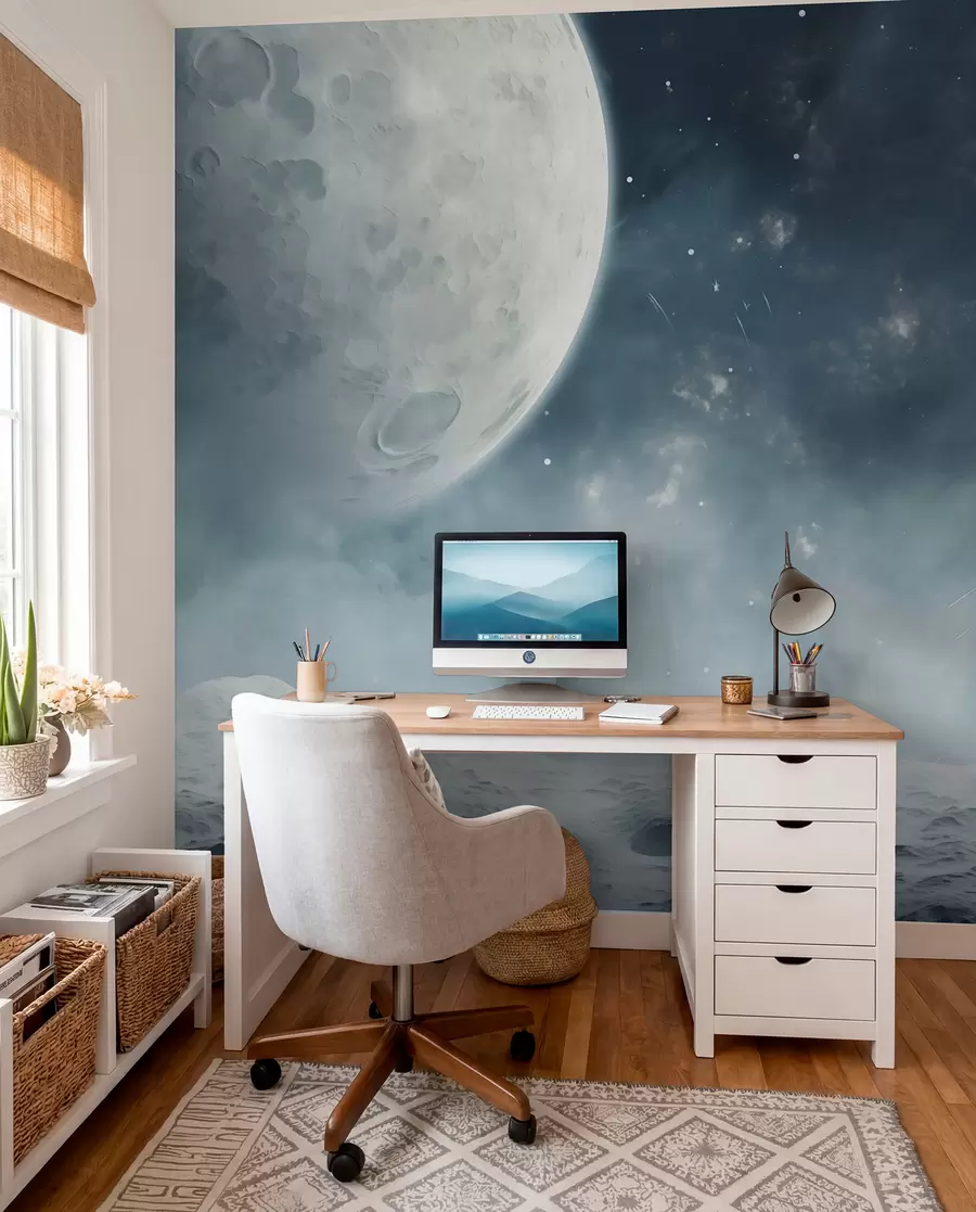 zidne murale Apstraktni lunarni pejzaž w02797