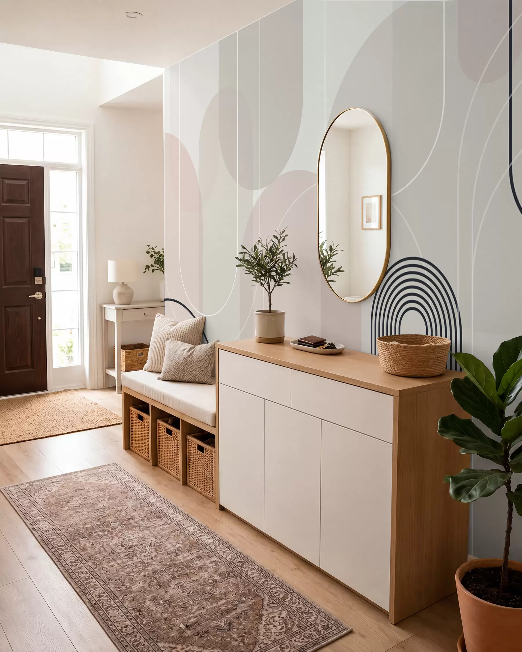 zidne murale Elegantni minimalistički lukovi w02826