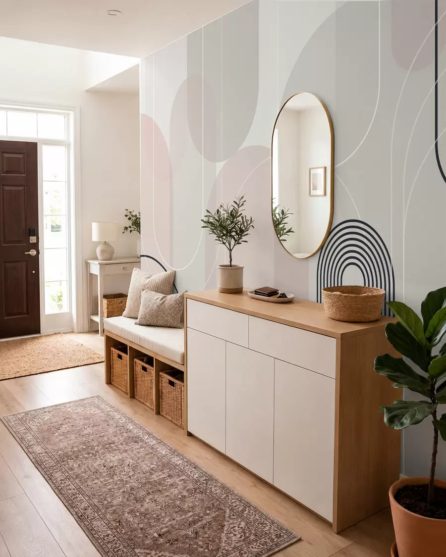 zidne murale Elegantni minimalistički lukovi w02826
