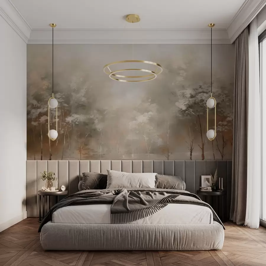 zidne murale Vrtna apstraktna imitacija slike w02928